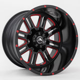 American-Off-Road-A106-Black-Milled-Spoke-Red-Tint